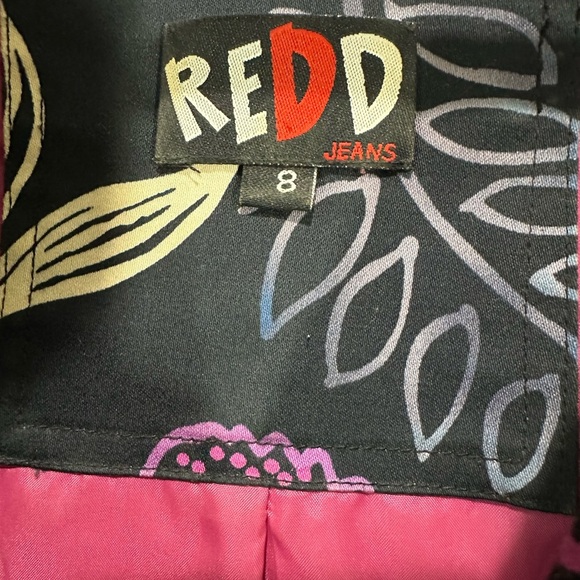 REDD Jeans Women's Sequin Multi Color Floral Print Jacket Blazer - Picture 3 of 11